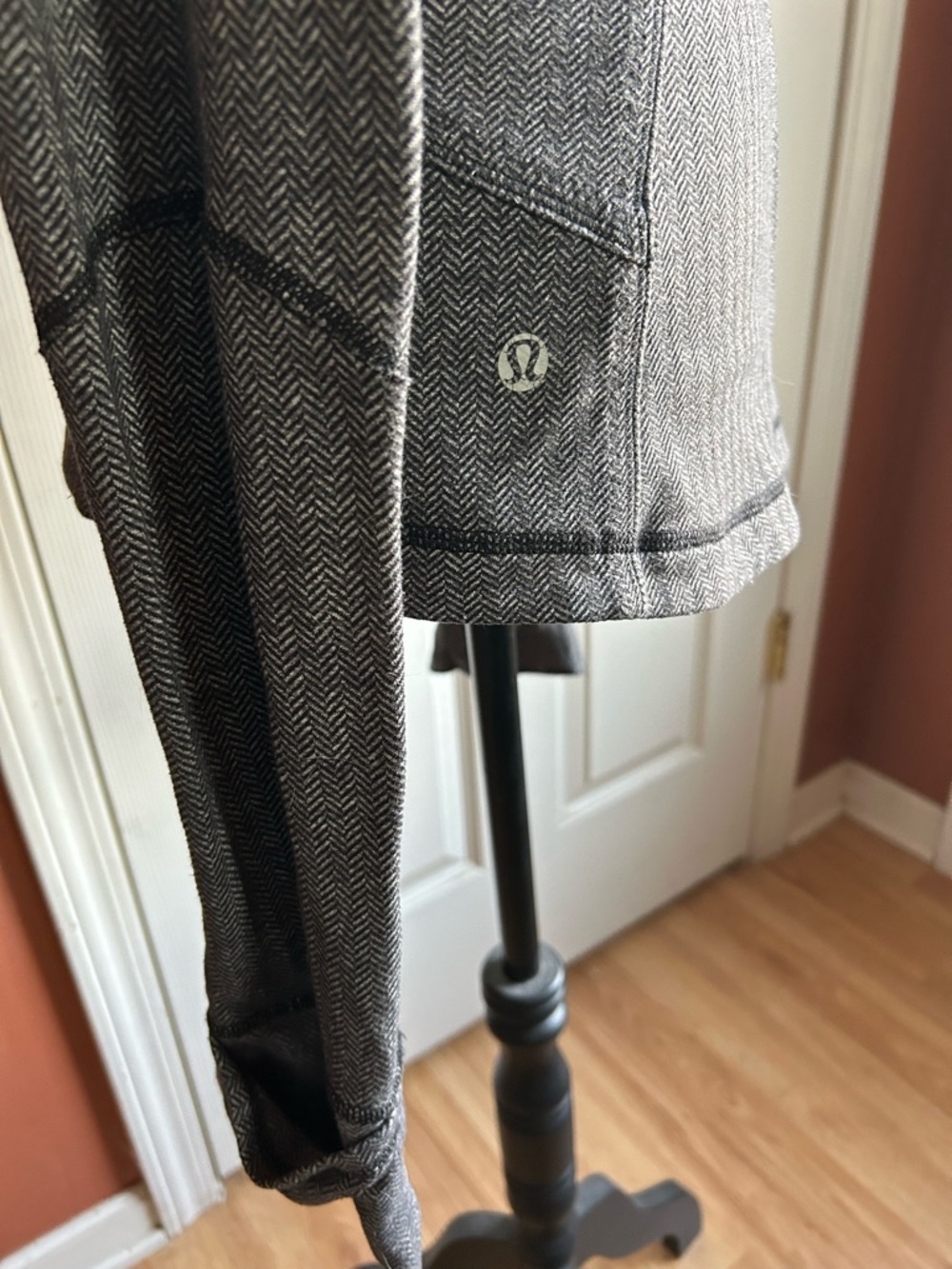 Lululemon Forme Herringbone Full Zip Jacket Athleticwear Athleisure Grey - Picture 8 of 10